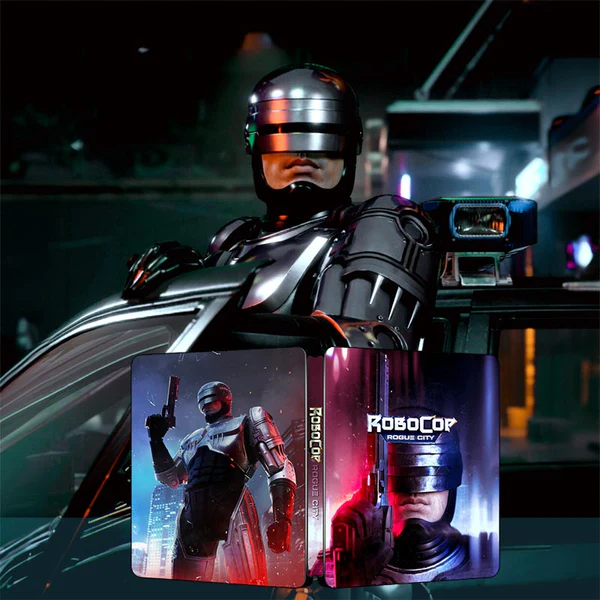 Robocop Ciudad Rebelde | Para PS4/PS5 Steelbook | Caja de fantasía ONi