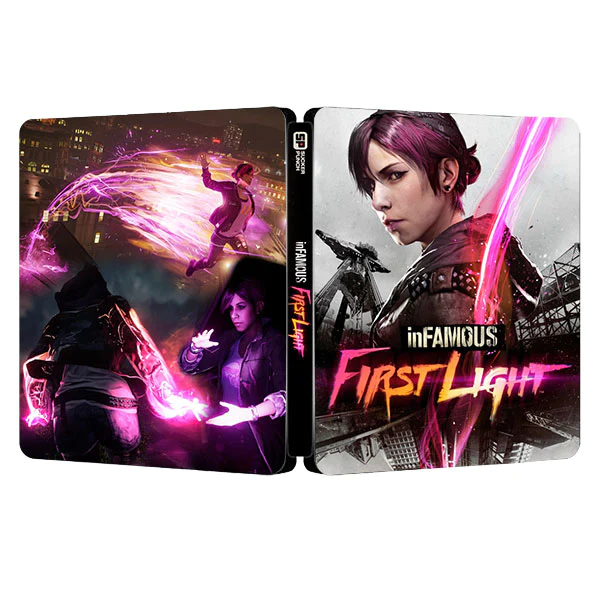 inFAMOUS Primera luz | Para PS4/PS5 Steelbook | Caja de fantasía ONi