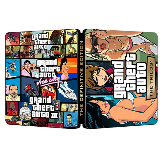 Grand Theft Auto La Trilogía | Para PS4/PS5 Steelbook | Caja de fantasía ONi