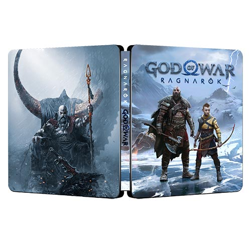 Dios de la guerra Ragnarök | Para PS4/PS5 Steelbook | Caja de fantasía ONi