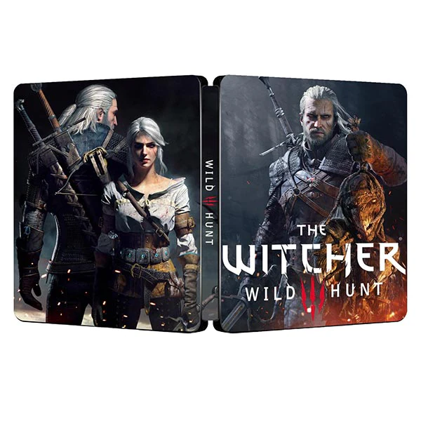 La caza salvaje de Witcher III | Para PS4/PS5 Steelbook | Caja de fantasía ONi