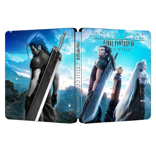 Reunión de Crisis Core Final Fantasy VII | Para PS4/PS5 Steelbook | Caja de fantasía ONi