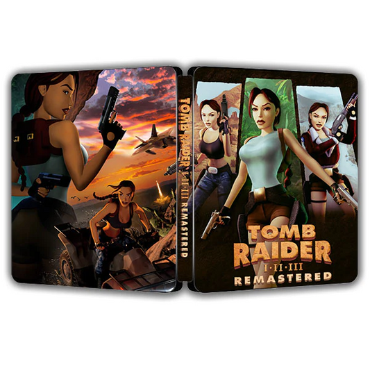 Tomb Raider I II III Remastered | For PS4/PS5 Steelbook | ONi Fantasy Box