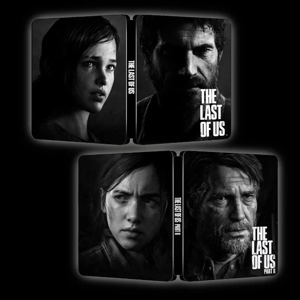 [Tlou Black Bundle - Ellie & Joel Edition] The Last Of Us Part I And II | For PS4/PS5 Steelbook | ONi Fantasy Box