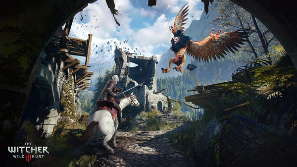 La caza salvaje de Witcher III | Para PS4/PS5 Steelbook | Caja de fantasía ONi