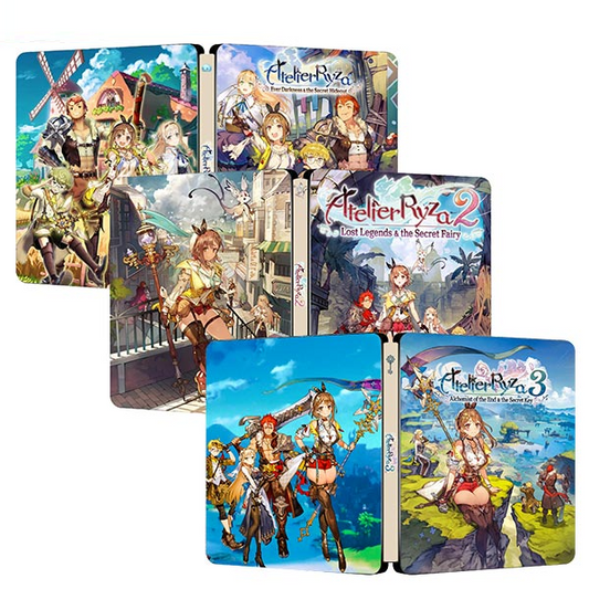 Atelier Ryza 1 2 & 3 Bundle Secret Edition | For PS4/PS5 Steelbook | ONi Fantasy Box