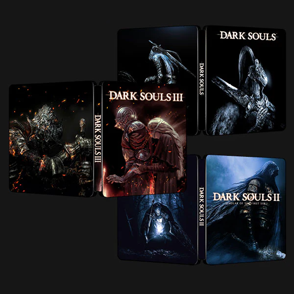 Dark Souls 1 2 & 3 6th Anniversary Bundle | For PS4/PS5 Steelbook | ONi Fantasy Box