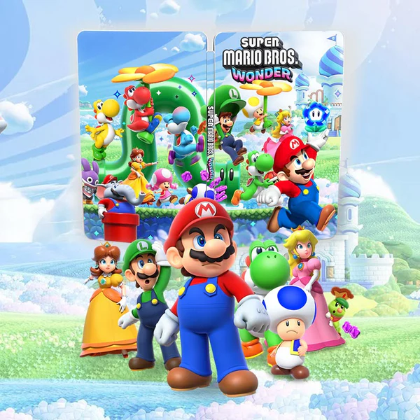 Super Mario Bros Maravilla | Para Nintendo Switch Steelbook | Caja de fantasía ONi