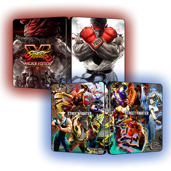 Street Fighter V & VI (Sf5 + Sf6) Bundle Edition | For PS4/PS5 Steelbook | ONi Fantasy Box