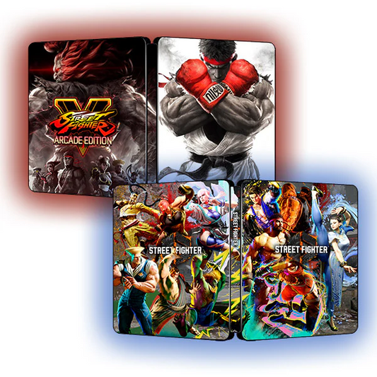 Street Fighter V & VI (Sf5 + Sf6) Bundle Edition | For PS4/PS5 Steelbook | ONi Fantasy Box